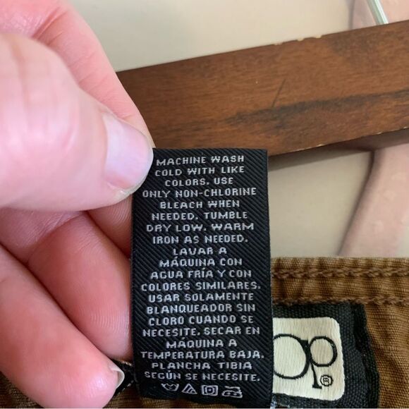 OP Vintage Brown Cargo Shorts ripstop Cotton and Knee-Length Design 38 - Picture 3 of 5